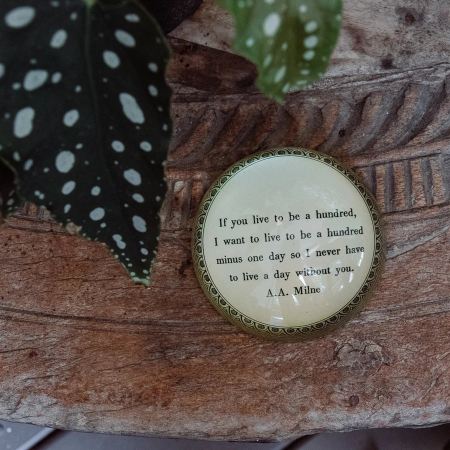 Paperweight -If You Live To Be Hundred