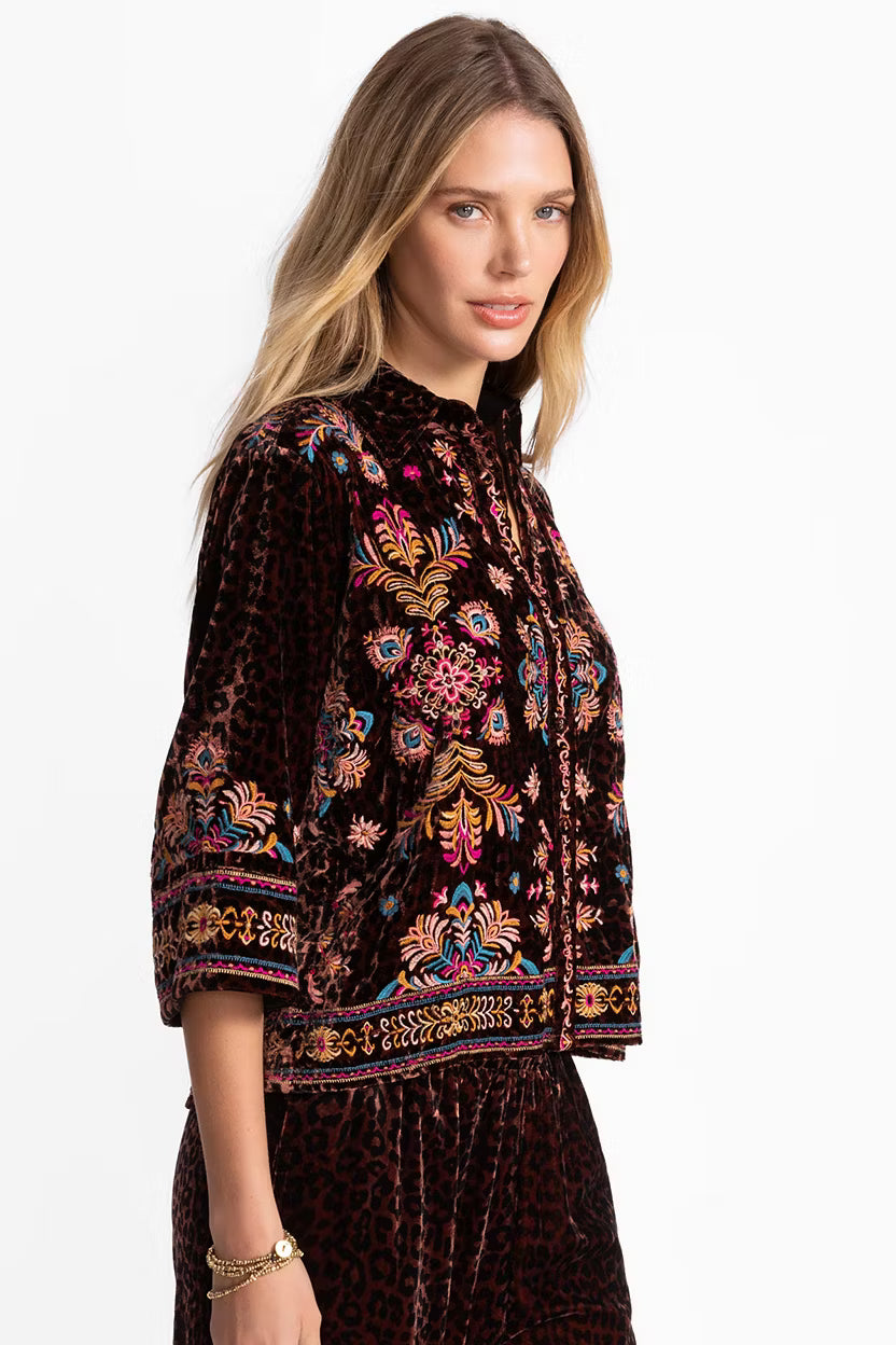 KIMONO SLEEVE TOP - BRANDI Johnny was jilli boutique jwla buckhead atlanta velvet