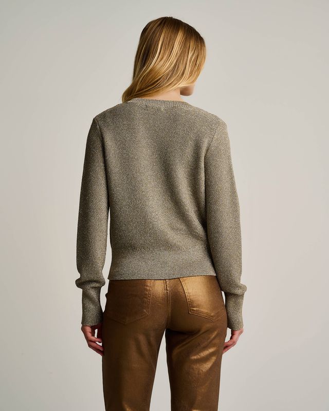 Lisa Todd Star Shine Cardigan Jilli Boutique dunwoody metallic sweater holiday