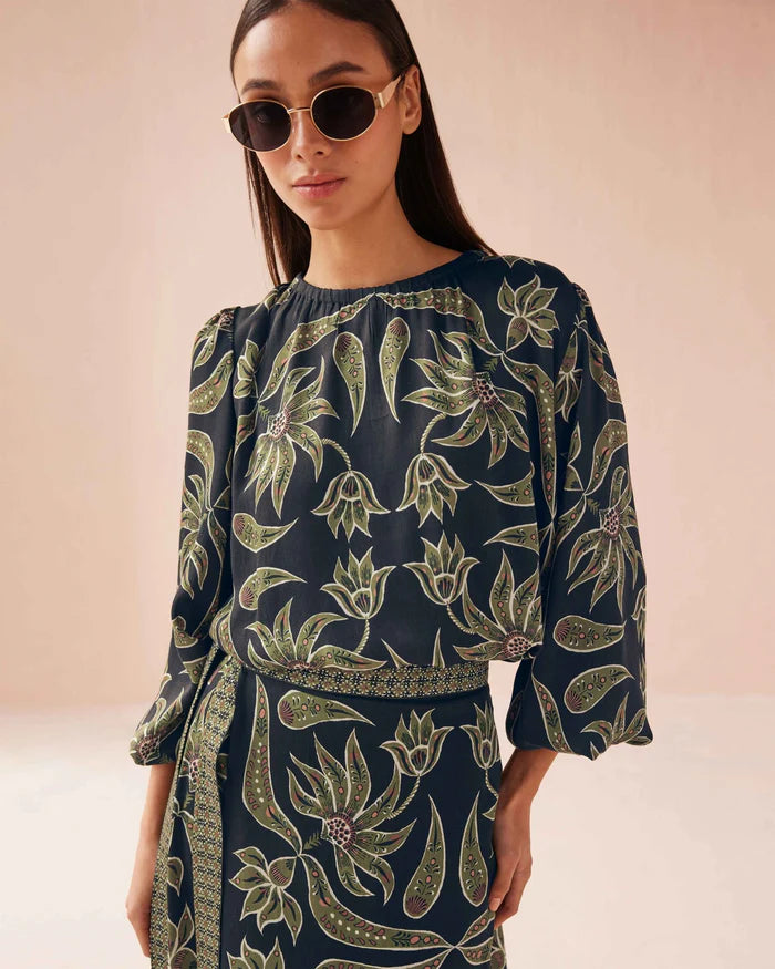 Ayla Blouse by Omika Alexia Onyx Jilli Boutique