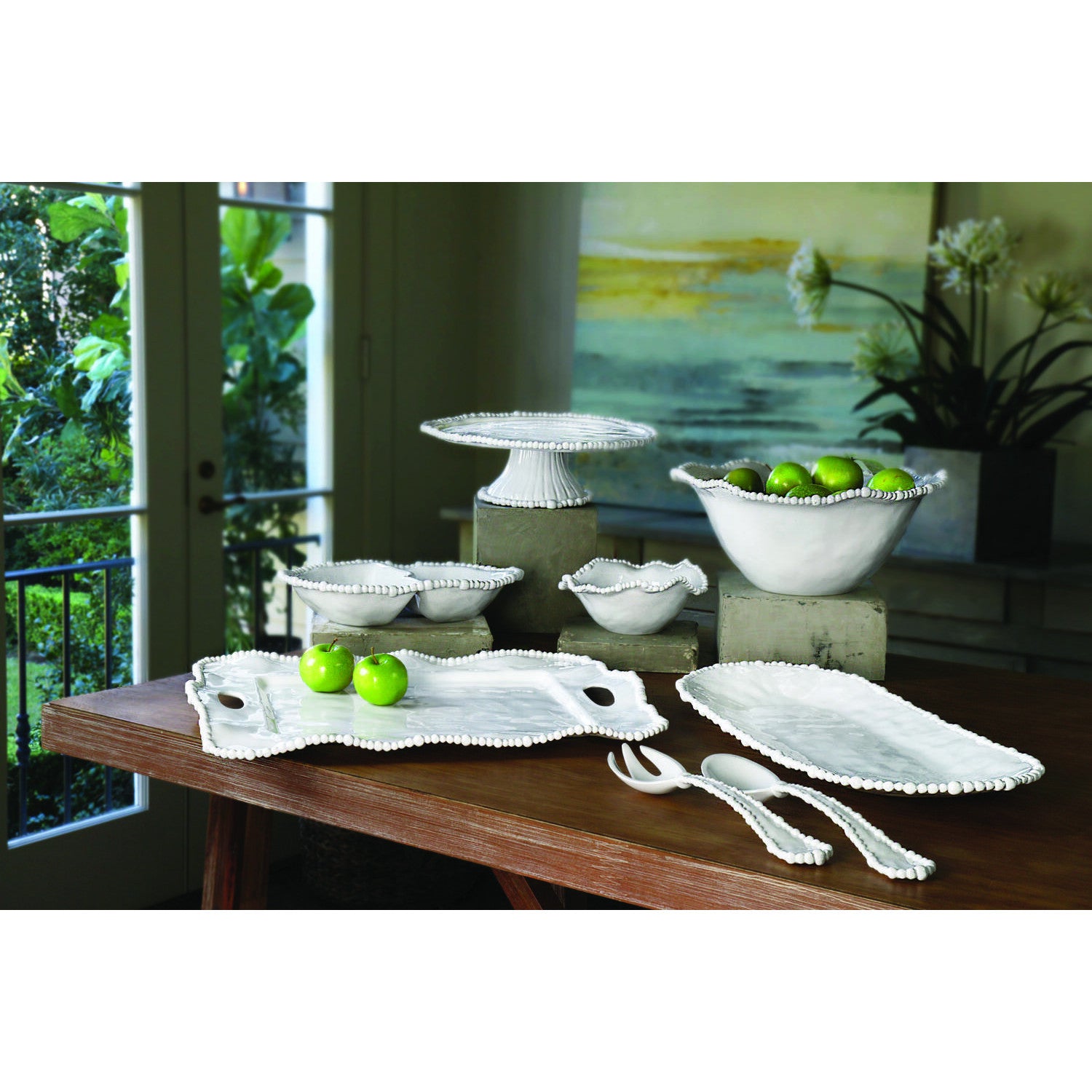 Beatriz Ball VIDA Alegria Small Salad Servers White