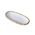 VIDA Bamboo Medium Oval Platter (White and Natural) by Beatriz Ball