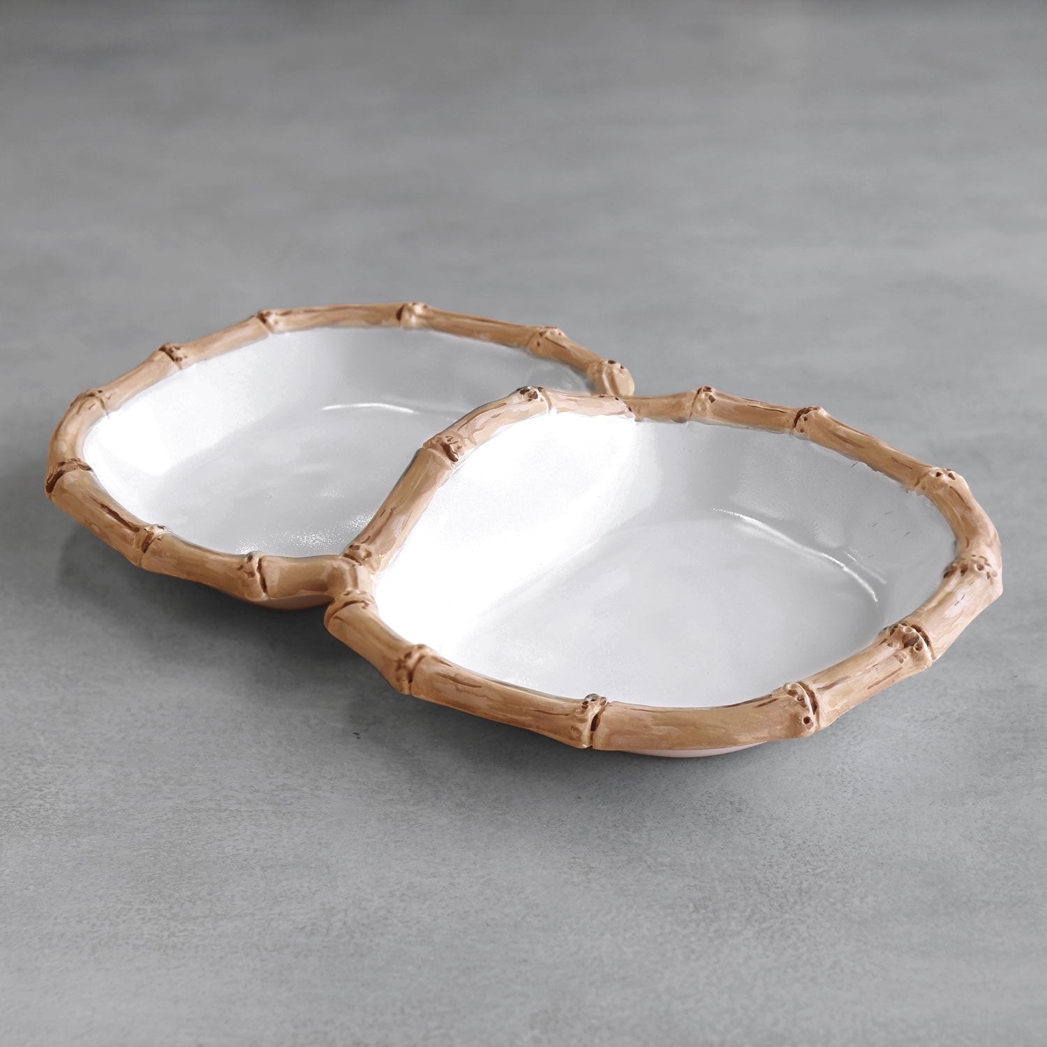 VIDA Bamboo Double Dip (White and Natural) by beatriz ball