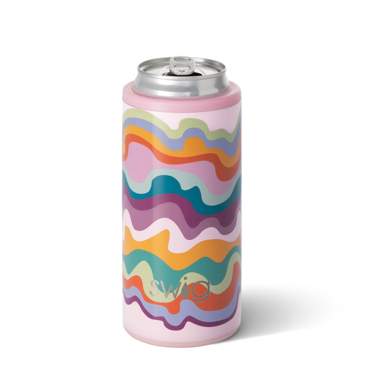 swig skinny can cooler sand art