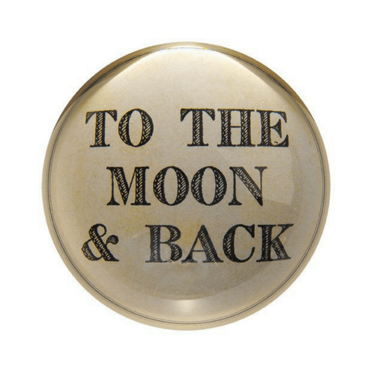 sugarboo paperweight to the moon and back