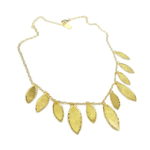 Leaf necklace 18k Gold Plated
