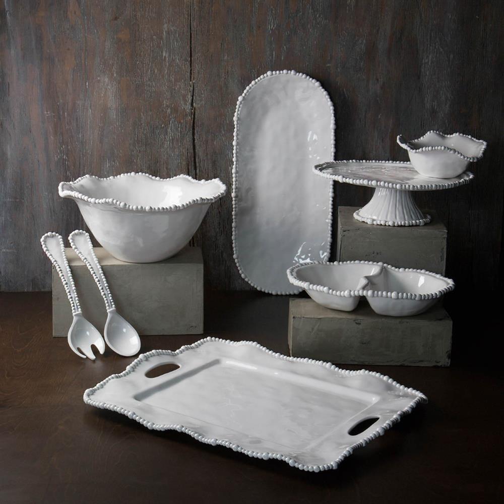 Beatriz Ball VIDA Alegria Large Oval Tray White - LARGE