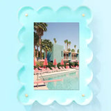 picture frame acrylic scalloped edge tart