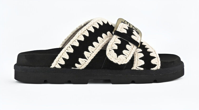 Mou Low Bio Sandal Jilli Boutique Black and White
