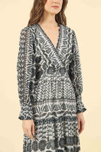 Omika Jilli Boutique sloan zadie tuxedo maxi dress