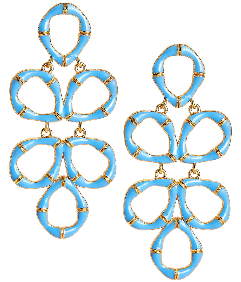 Enamel Bamboo Earring