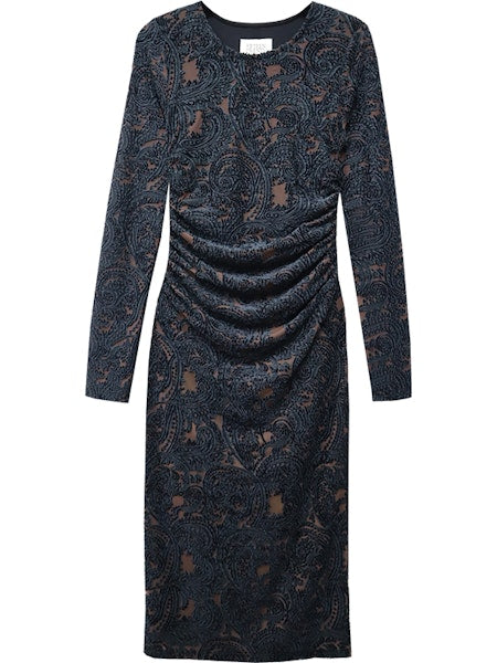 Carolina fifteen twenty velvet burnout dress jilli boutique