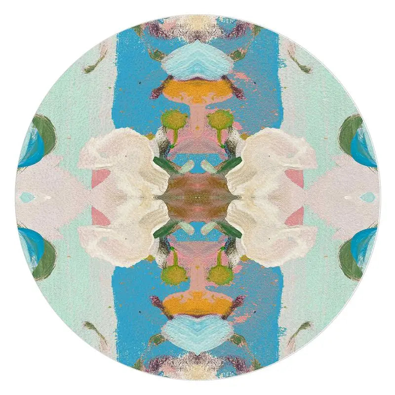  round cutting board jilli Laura Park Monets Garden Blue Cutting Board