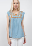 Tribal Embroidered Top ivy jane