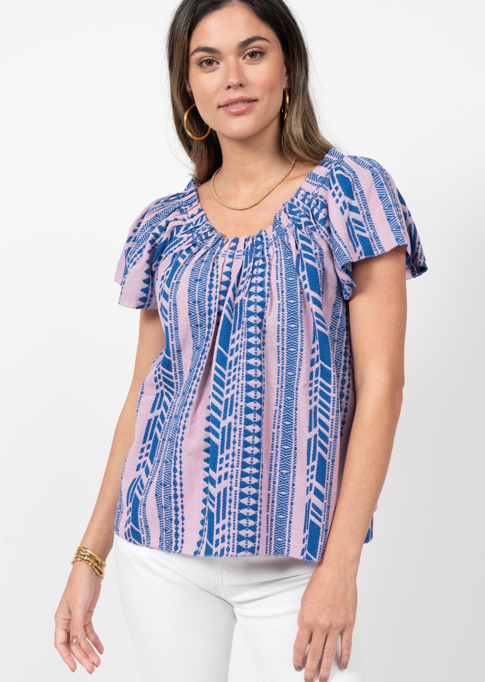 stitched hem top ivy jane jilli 