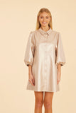 Metallic Faux Leather Dress jilli dolce cabo