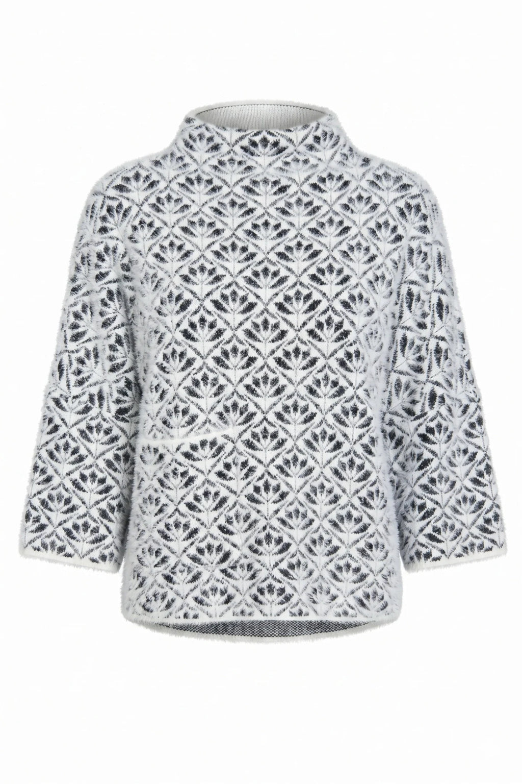 Monochrome Mosaic Sweater
