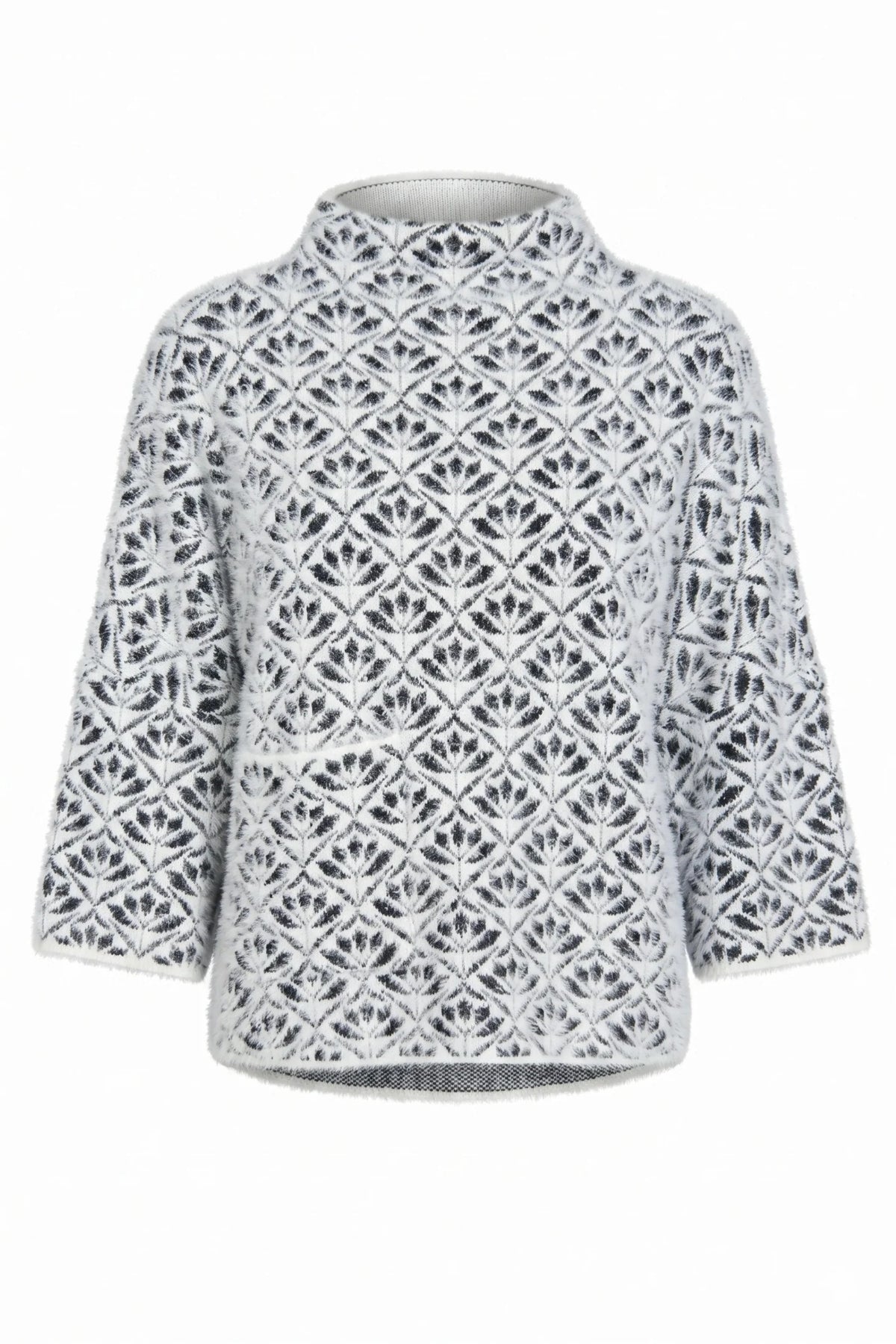 Monochrome Mosaic Sweater