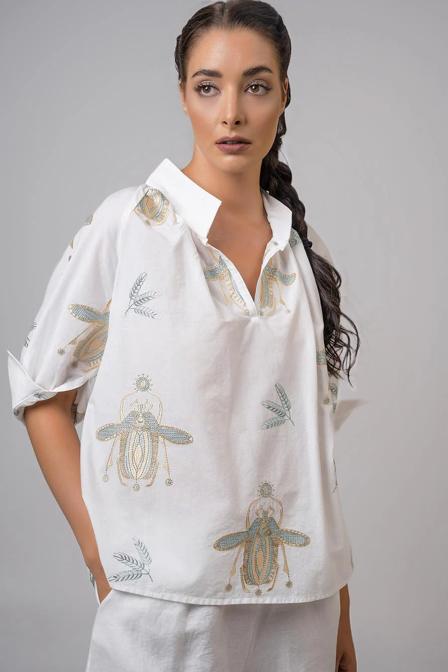 Scarob Off White Blouse