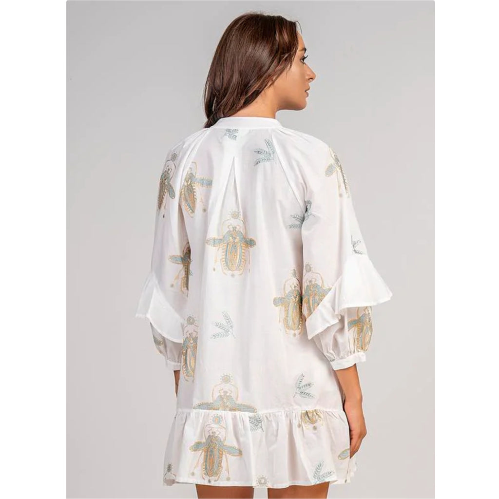 Scarab Embroidered Dress