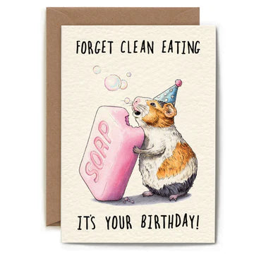 CLEAN EATING BIRTHDAY GREETING CARD