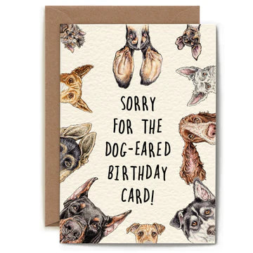 DOG EARED BIRTHDAY GREETING CARD