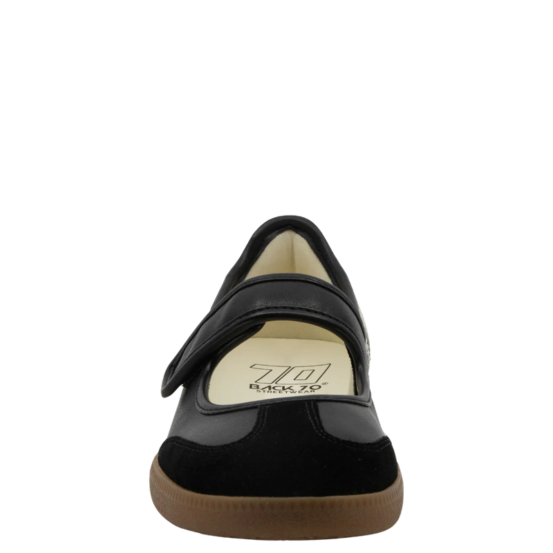 Back 70 AYA in BLACK MILK Sneakerina Jilli Boutique Women's Shoe Mary Jane