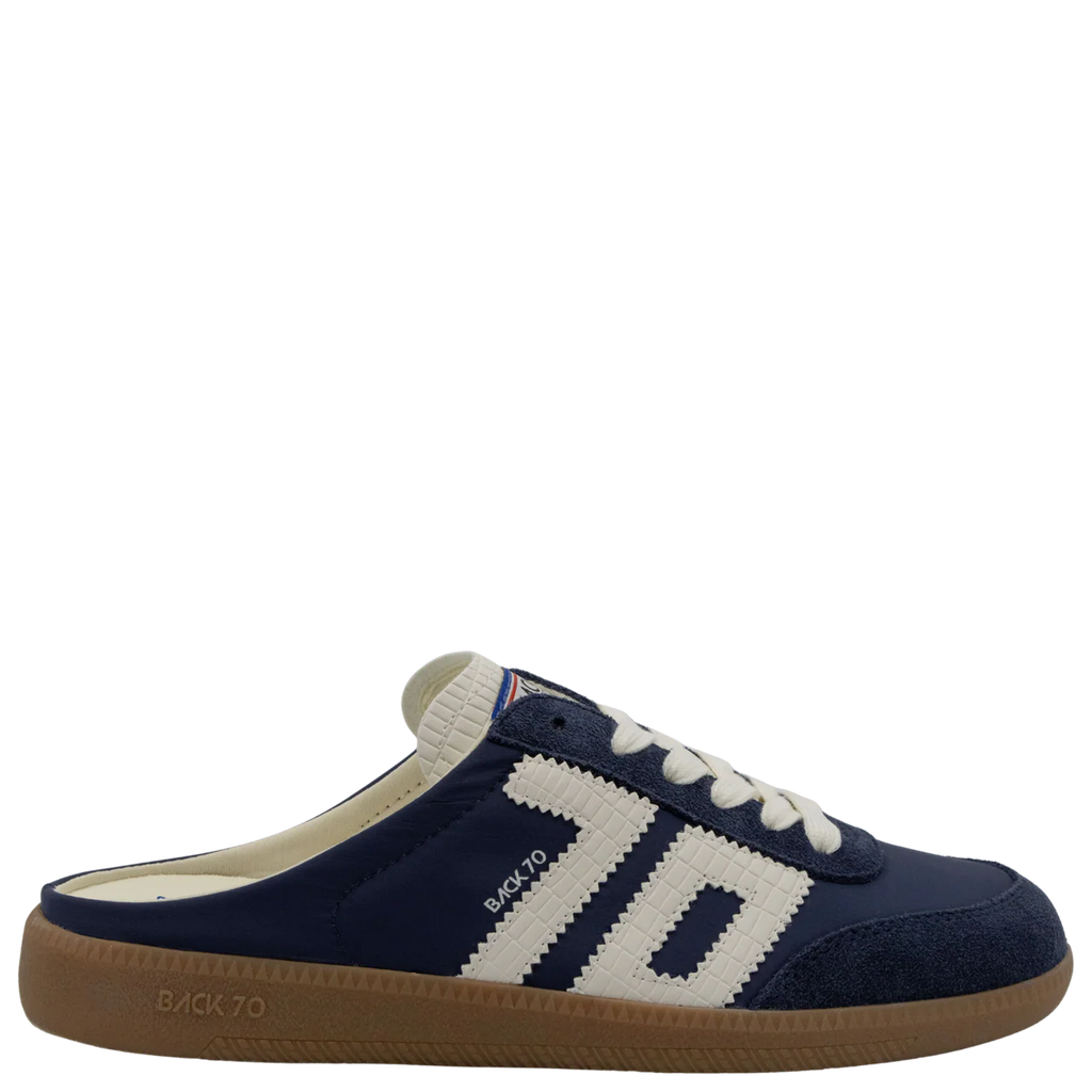 Back 70 Easter Navy Backless Sneaker Jilli Boutique