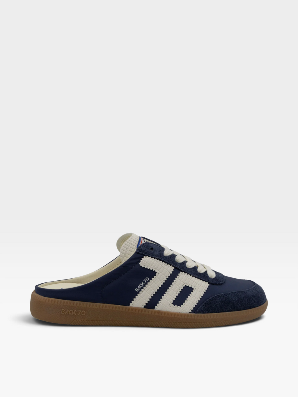 A navy Back 70 easter backless sneaker Jilli Boutique 