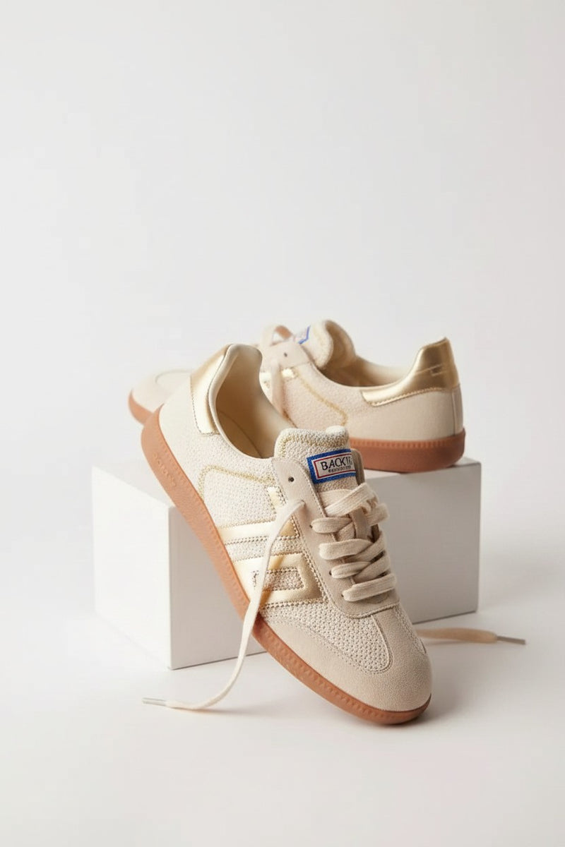 Back70 Iuta Gold Shoes in Gold Jilli Boutique