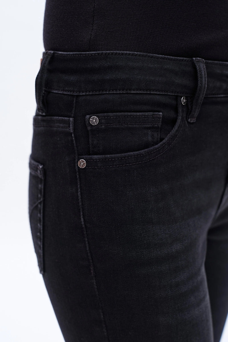 Bayeas Mid Rise Black Bootcut Denim Jilli Boutique BYF1157 Buckhead