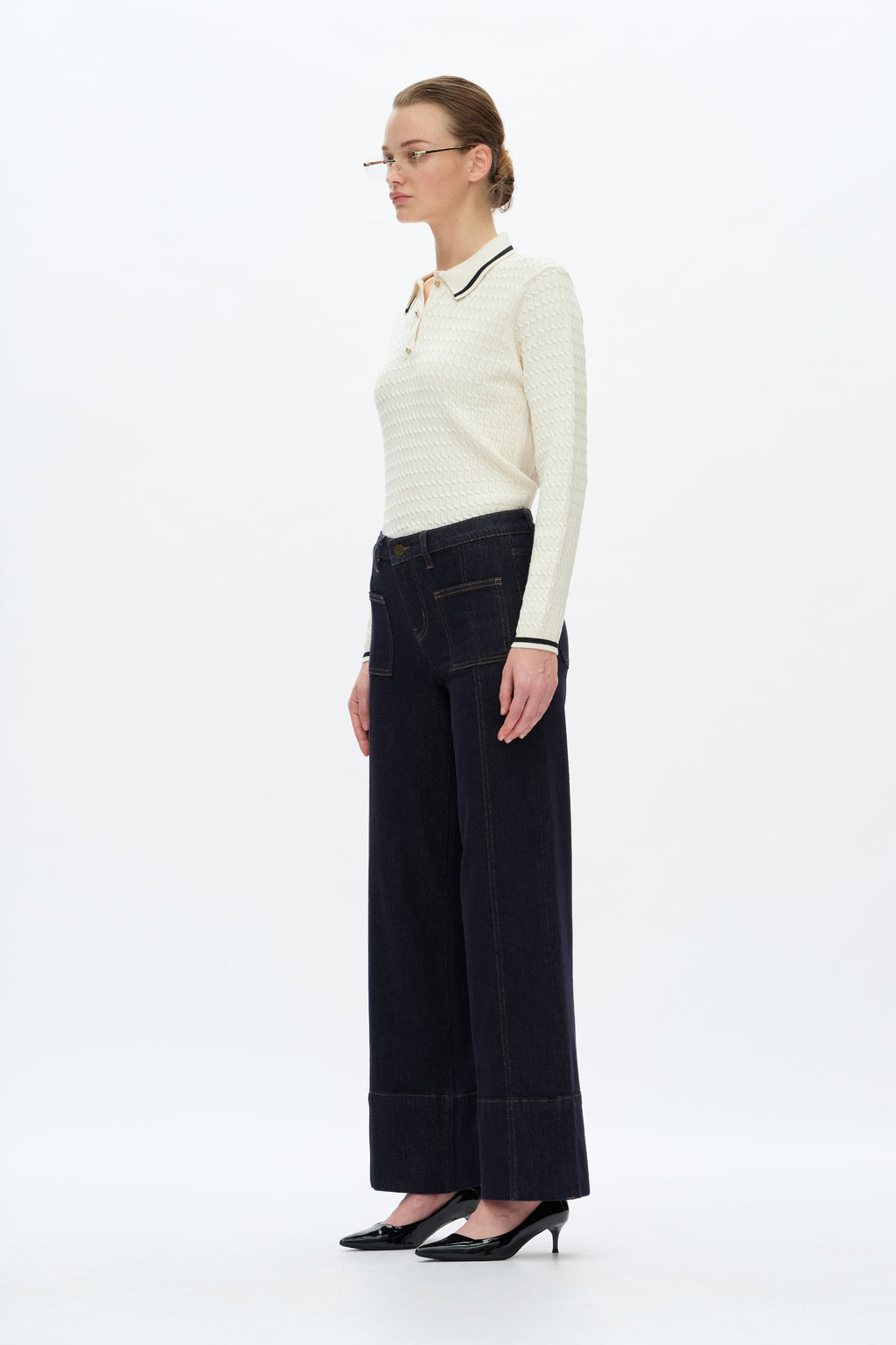 Katia Mid Rise Wide Leg