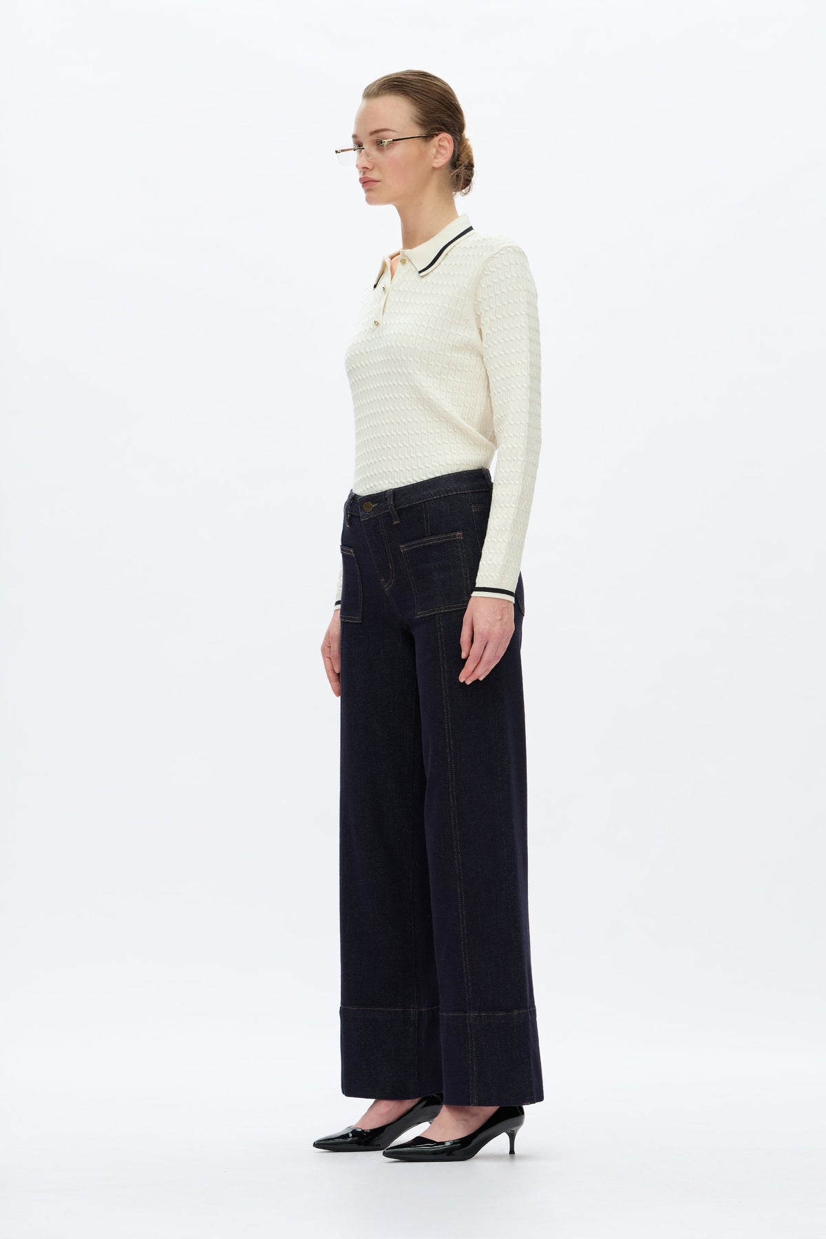 Katia Mid Rise Wide Leg