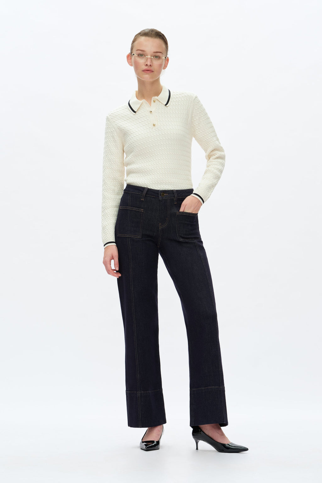 Katia Mid Rise Wide Leg