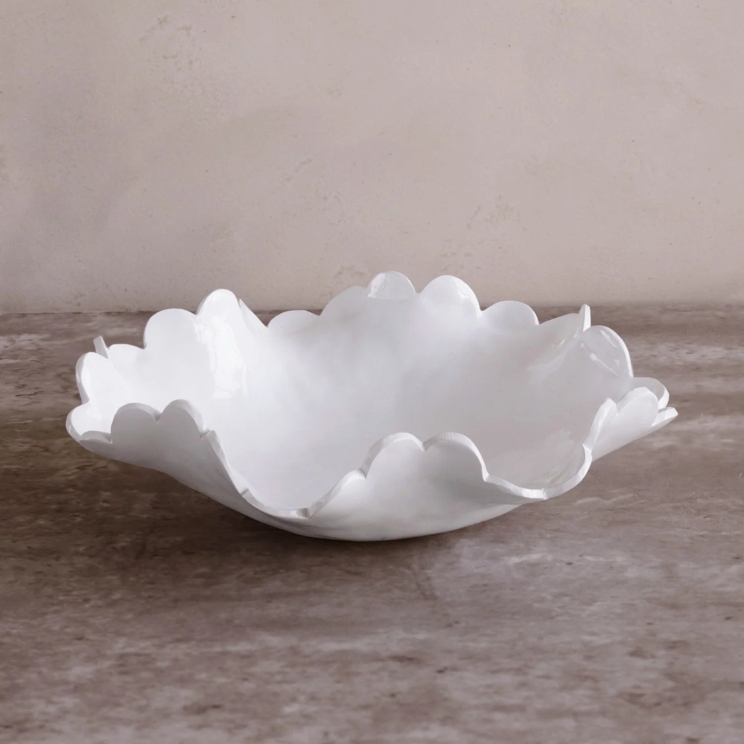 VIDA COLETTE MEDIUM BOWL, WHITE Jilli Boutique Beatrice Ball