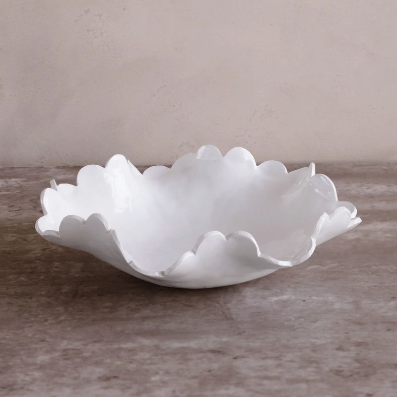VIDA COLETTE MEDIUM BOWL, WHITE Jilli Boutique Beatrice Ball