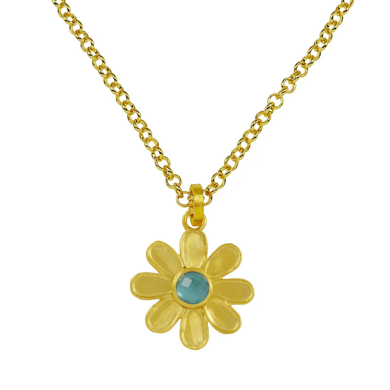 Blume Necklace in Sky Blue