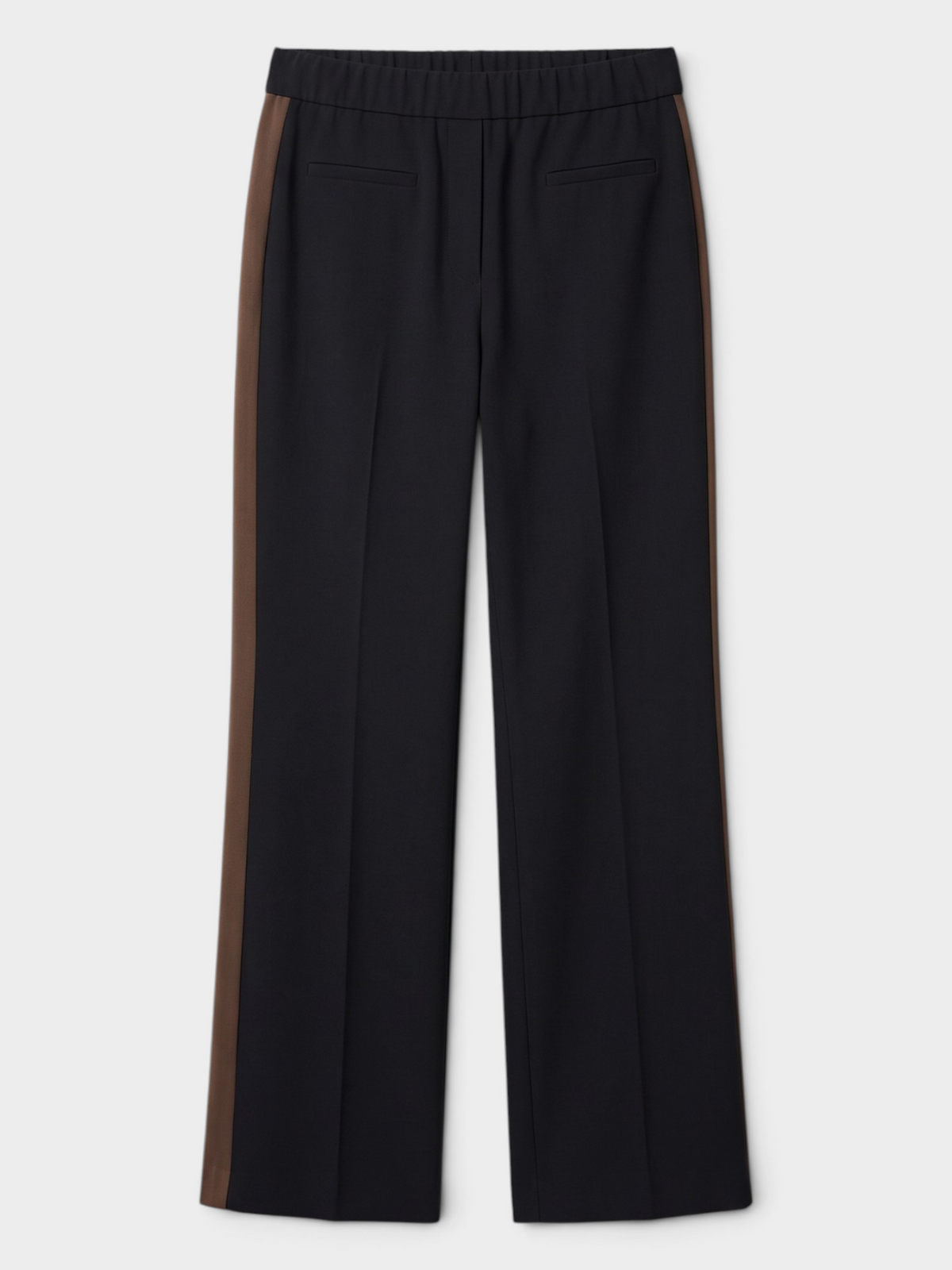 Reese Striped Pull On Pants in Black