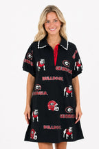 Brianna Cannon Georgia Logo Patch Dress Jilli Boutique