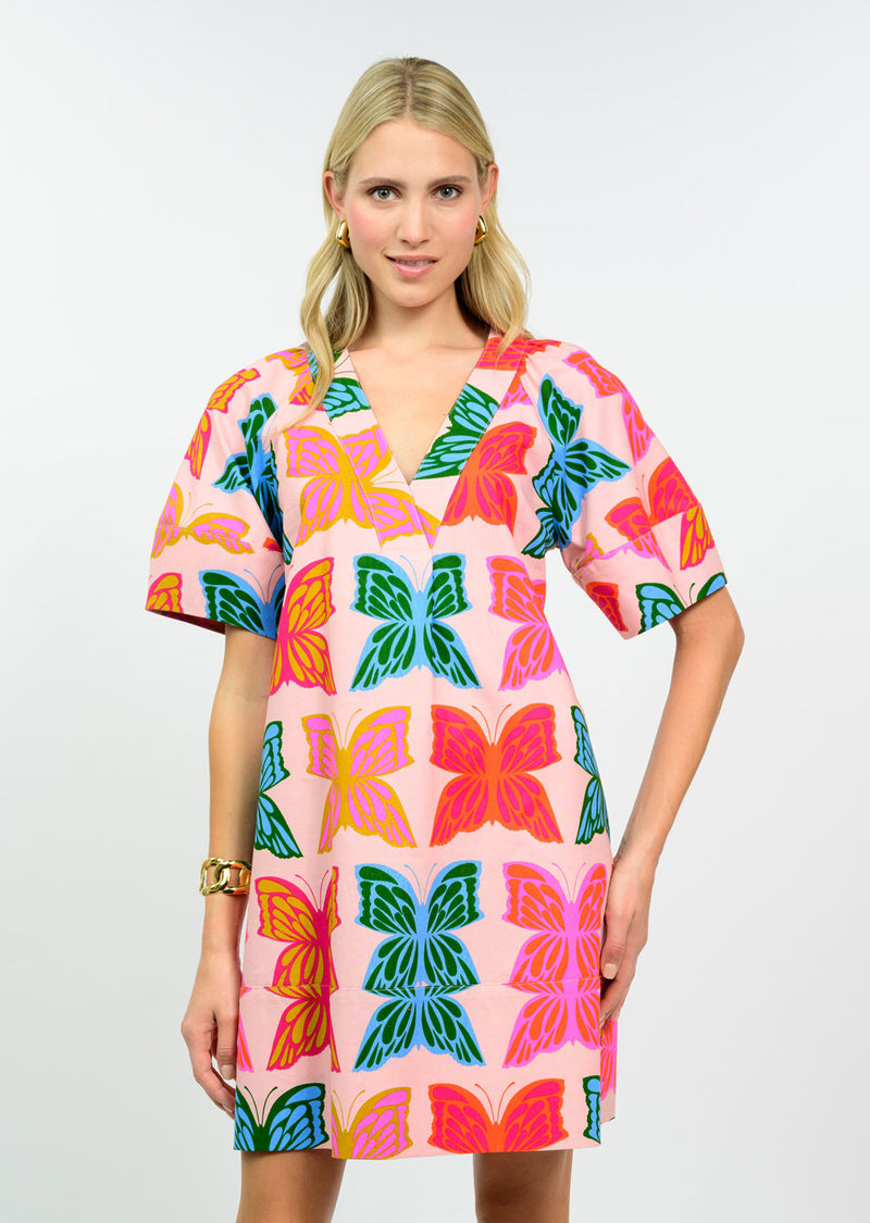 Butterflies Shift Dress Uncle Frank Jilli Boutique 
