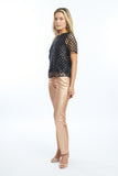 Black Sequin Top Caballero Jilli Holiday