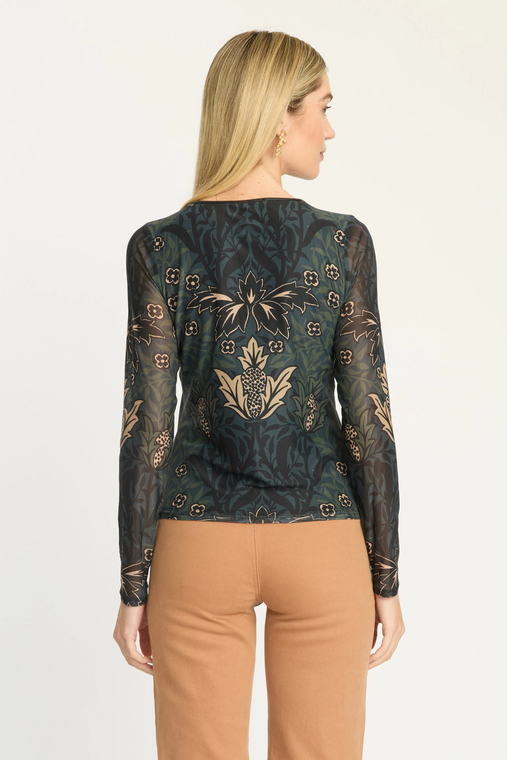 Cos Top in Safari Garden Moonless Night Caballero Collection Jilli Boutique Buckhead Chastain Square