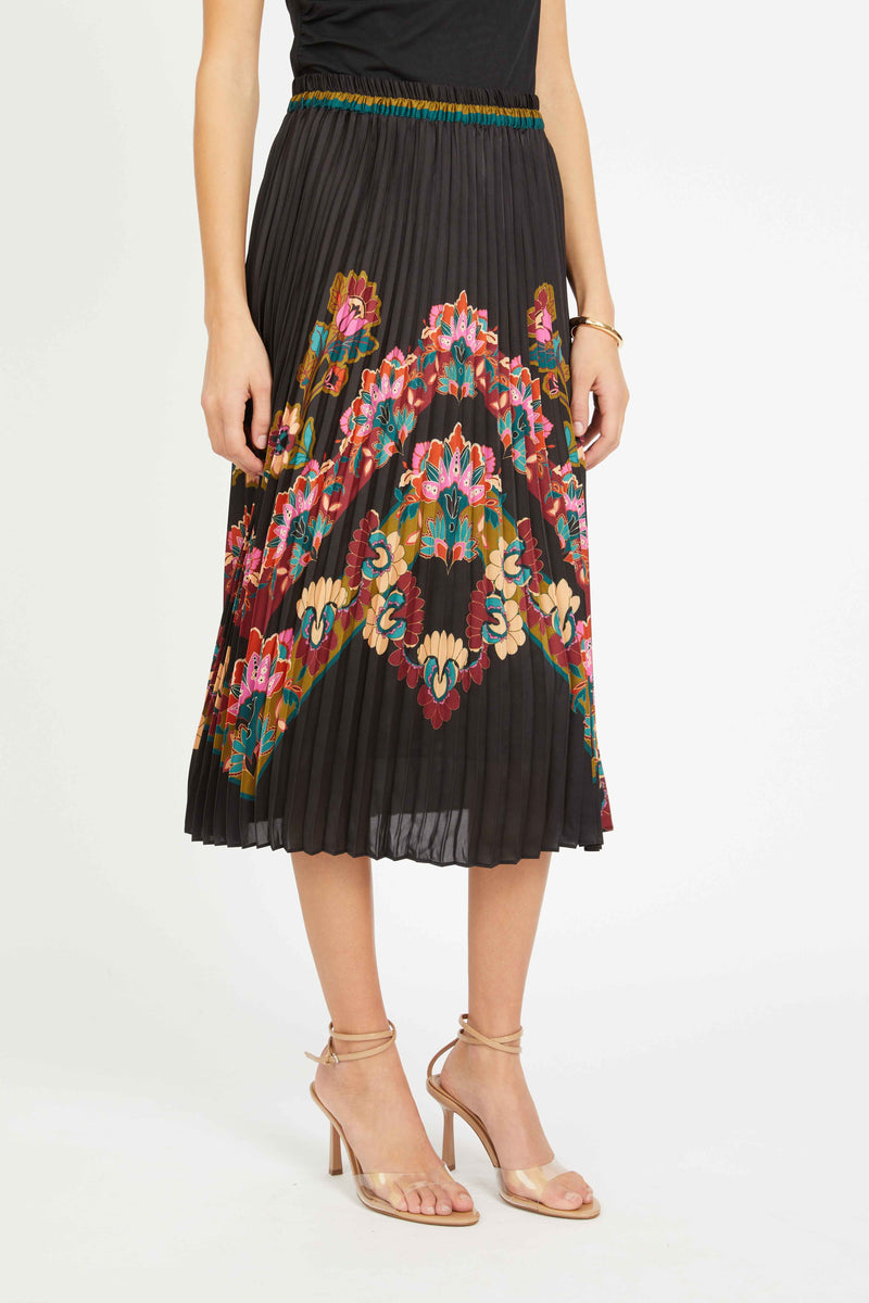 Mia Skirt in Lacquer Bush Lily Caballero Collection Jilli Boutique Atlanta