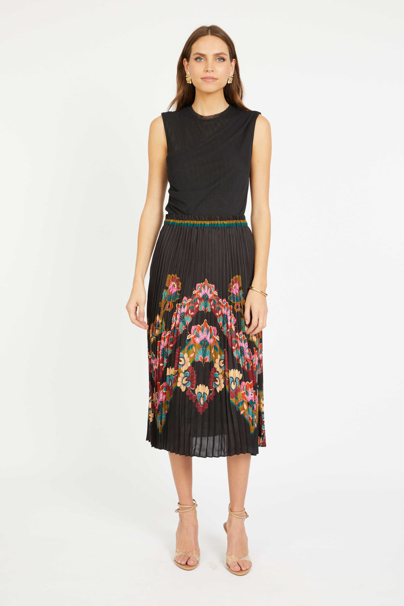 Mia Skirt in Lacquer Bush Lily by Caballero  Jilli Boutique