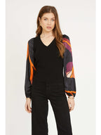 Arielle Top in African Paradise Jilli Boutique Caballero Atlanta Buckhead Dunwoody Collection Blouse