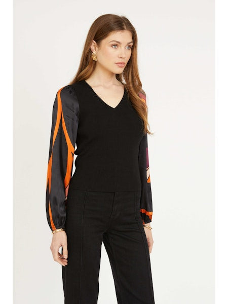 Arielle Top in African Paradise Jilli Boutique Caballero Atlanta Buckhead Dunwoody Collection