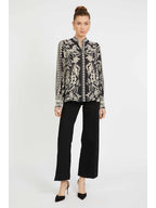 Caballero Collection Jilli Boutique Riley Top Zebra Fern