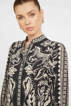 Caballero Collection Jilli Boutique Riley Top Zebra Fern