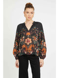 Sophie Top in Leopard Peony Jilli Boutique Caballero