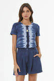 Boy Tee Young Fabulous and Broke Jilli Boutique Aviator Blue Pillar Wash